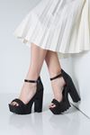 VENNA Siyah Topuklu Kadın Ayakkabı
